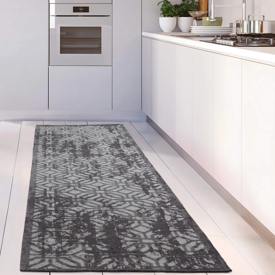 Fannan Flatweave Black Rug