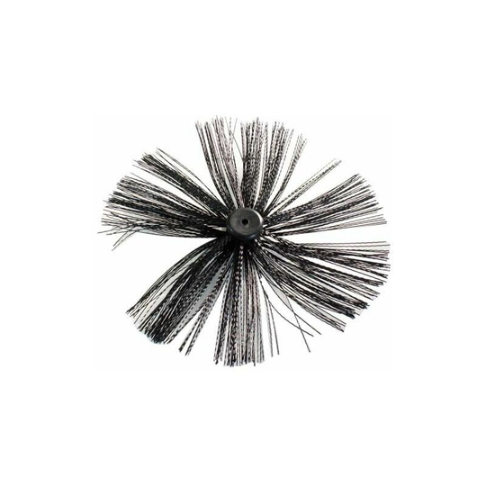 250mm Flue Brush Head For Drain Rod Unblock Pipes Obstructions Cleaning Tool