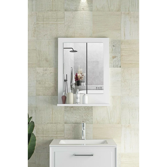 Drue Wood Framed Wall Mounted Bathroom / Vanity Mirror