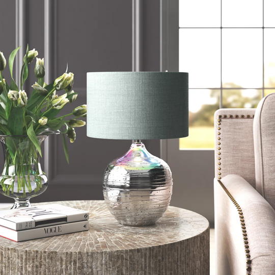 Sweetser 47cm Silver Table Lamp