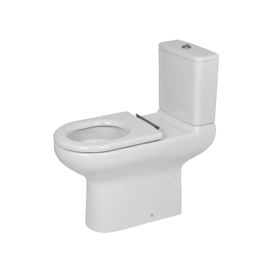 Rak Compact Special Needs Close Coupled Toilet with Push Button Cistern - Ring Seat