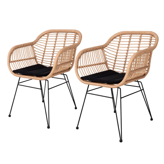 Elmendorf Patio Dining Armchair with Cushion