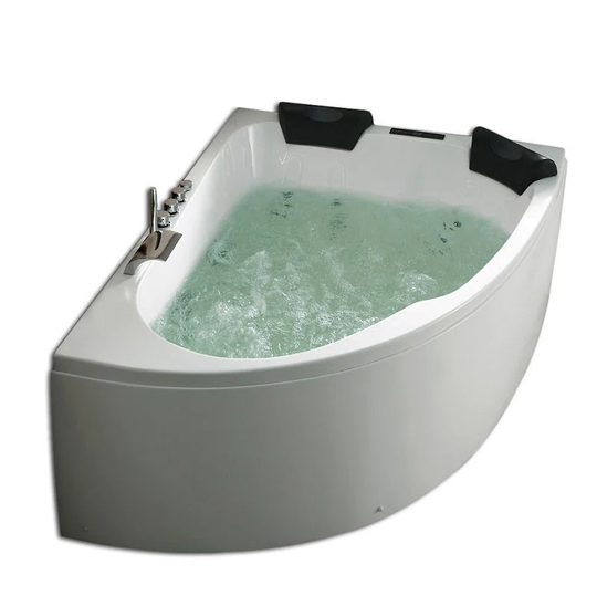 Royal Premium 180cm x 130cm Corner Whirlpool Bathtub