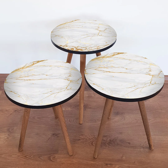 Alcantara 3 Piece Nest of Tables