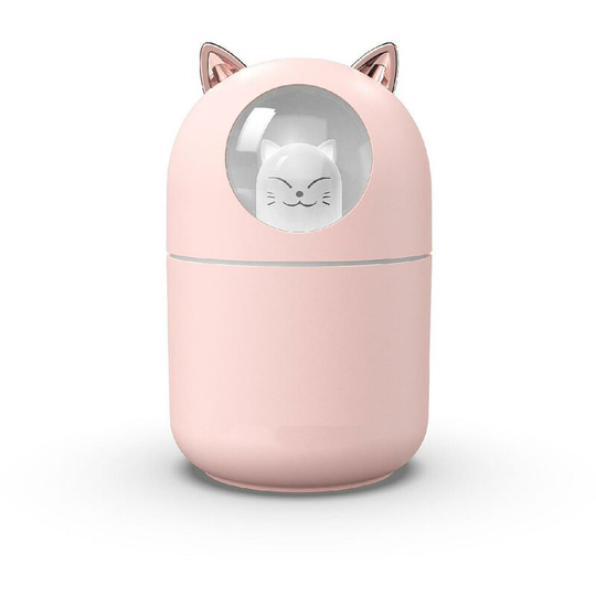 New Cute USB Humidifier Home Car Mini Water Replenishment Small Colorful Aromatherapy Humidifier Gift (Pink)