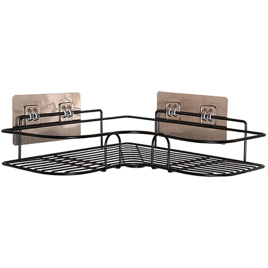 Shower shelf corner shelf, bathroom shelf, shower shelf without drilling rustproof metal corner shelf, bathroom shower tray sticker, kitchen shelf,