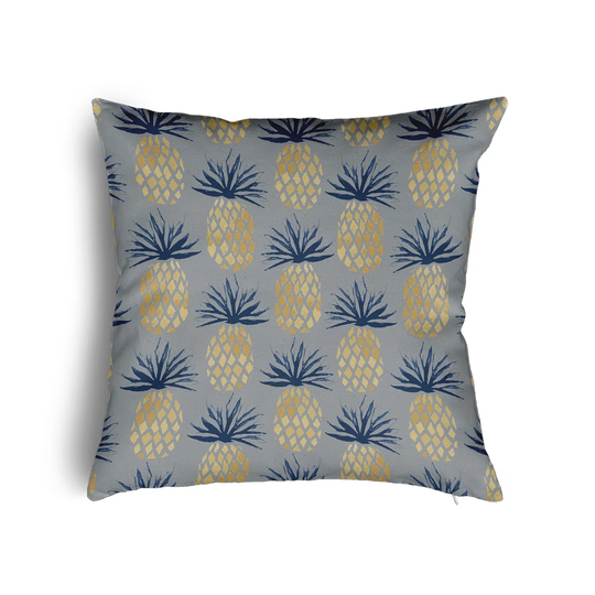 Earlimart Pineapple Stripes Nautical Square Scatter Cushion with Filling