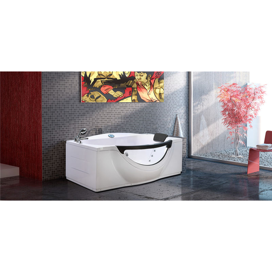 WHIRLPOOL BATH Model JUNGLE 180 x 96 cm (h 68 cm)