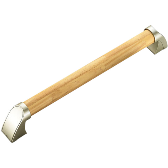 Bathroom Grab Bar Toilet Shower Bathtub Handicap Support Balance Grab Bar Zinc alloy Pine Wood Non-slip Rubber Safety Rail, Type 2 - Type 2