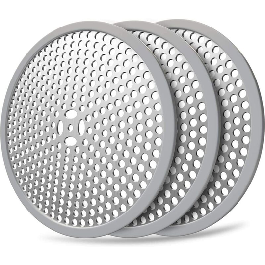 Shower Drain Hair Catch / 3pcs Bath Drain Protector and Strainer, Stainless Steel 304 (Combo 3pcs