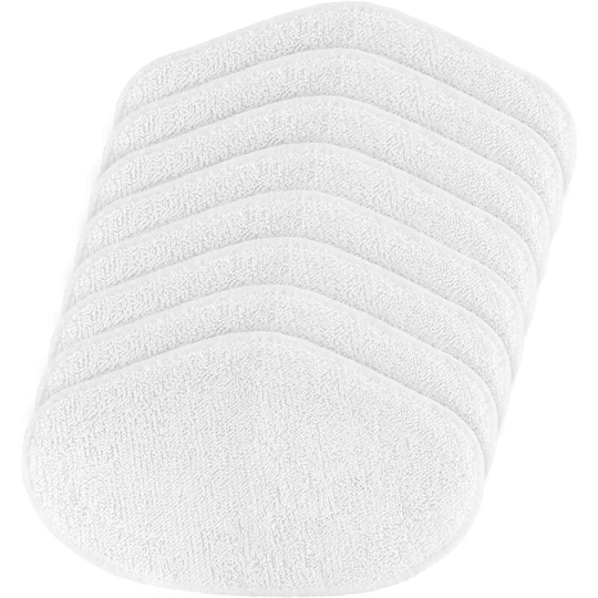 Perlerare - Washable Replacement Mop for Polti Kit Brushes for All Surfaces, 8 Pack
