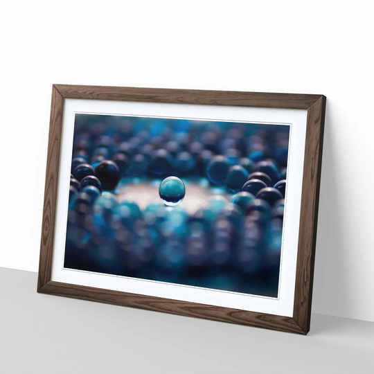 Blue Abstract 4 Framed Graphic Art