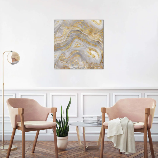 'Agate Allure II' Painting Print on Wrapped Canvas