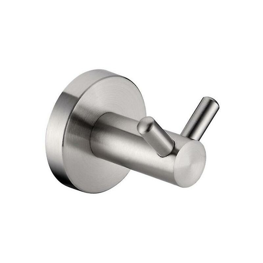 Ilovemilan - Exclusive Towel Rack With Two Stainless Steel Hooks | Bathroom Hook Holder Towel Coat Rack Hooks Brushed Stainless Steel 5*5*7cm