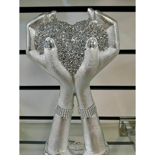 Essex Crystallized Amazing Heart and Hand Figurine