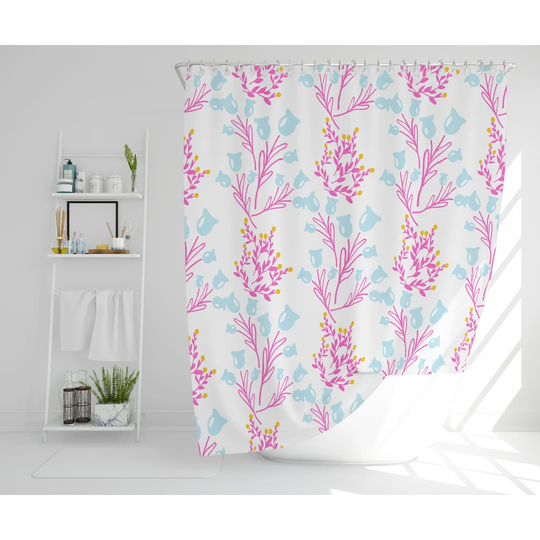 Pelton Polyester Shower Curtain Set