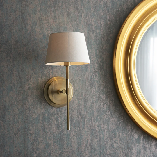 Eyal 1 - Light Dimmable Antique Brass Armed Sconce