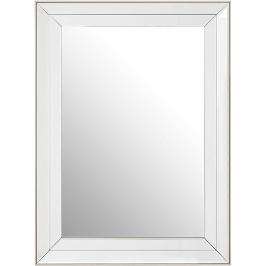 Silver Wall Mirror For Garden And Bedroom Reflective Square Bathroom Mirrors Wall Mounted Contemporary Mosaic Design Hallway Walls Mirrors w60 x d3 x