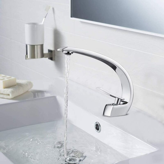 Monotrou washbasin mixer tap, elegant faucet bathroom chromed brass, washbasin tap for bathroom