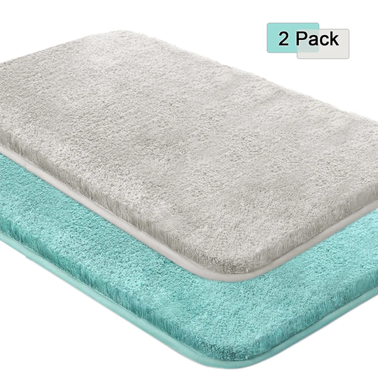Non-Slip, Easy To Clean Chenille Pedestal Mats For Bathroom, Thick Microfiber Ultra Soft Absorbent Bathroom Shower Rug Bath Mat