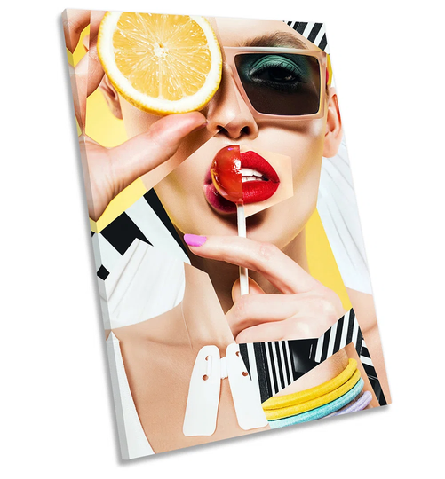 Fashion Modern Lollipop - Wrapped Canvas Graphic Art