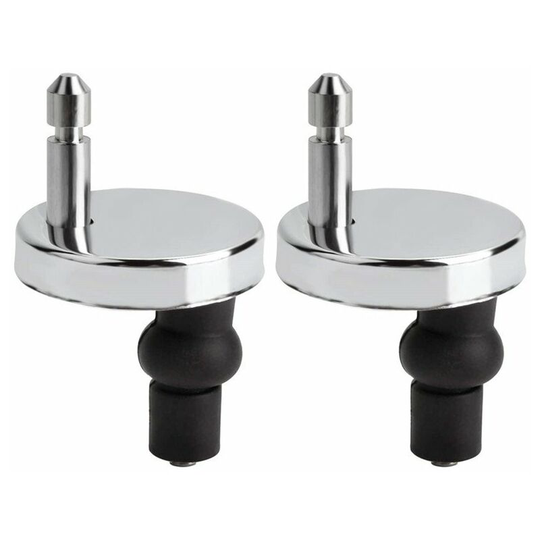 Replacement Stainless Steel Toilet Lid Hinges with Screws, 4pcs