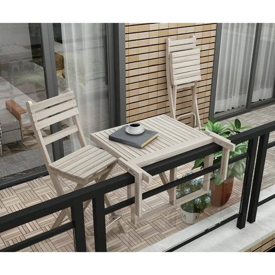 Geordie Folding Wooden Balcony Table