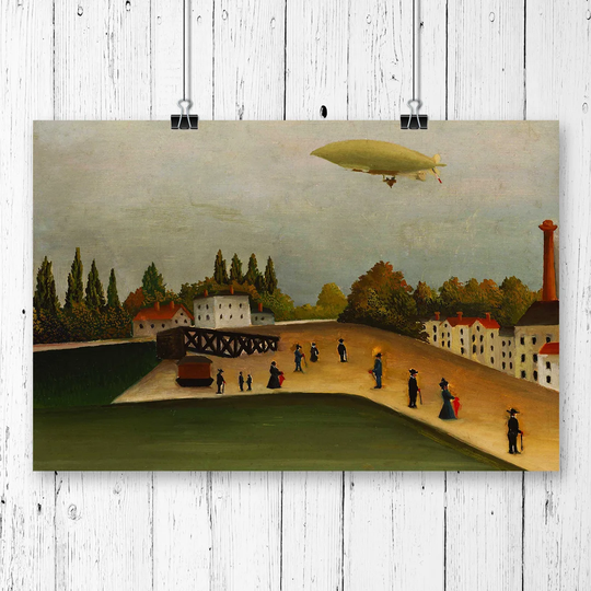 'Quai D'Ivry' by Henri Rousseau Graphic art