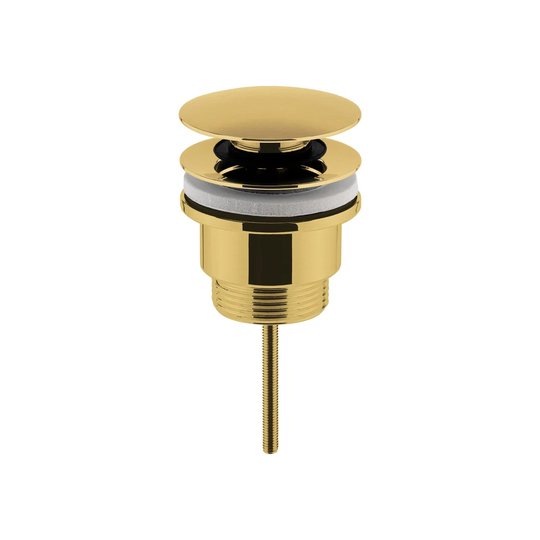 Universal Push Button Slotted & Un-Slotted 6.5Cm Bathroom Sink Drain