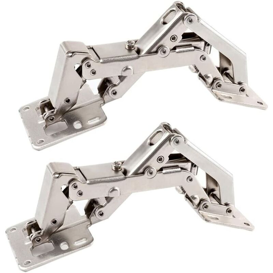 2 Pack 170 Degree Kitchen Cabinet Door Hinges Wide Angle Door Hinges - No Slot Required - Easy to Install