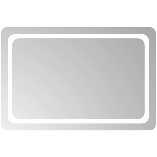 Led Bathroom Mirror 90x60 cm Vidaxl Transparent