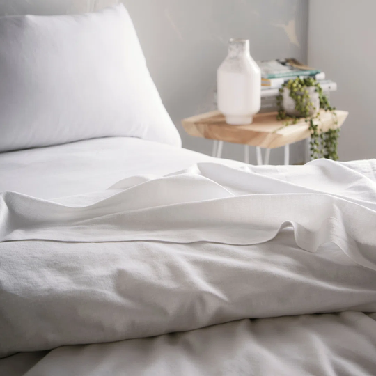 300 Thread Count 100% Cotton White Fitted Sheet