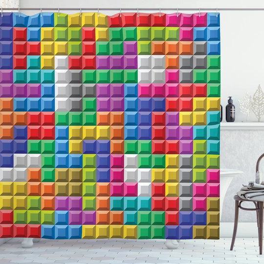 Bergmundur Polyester Shower Curtain Set