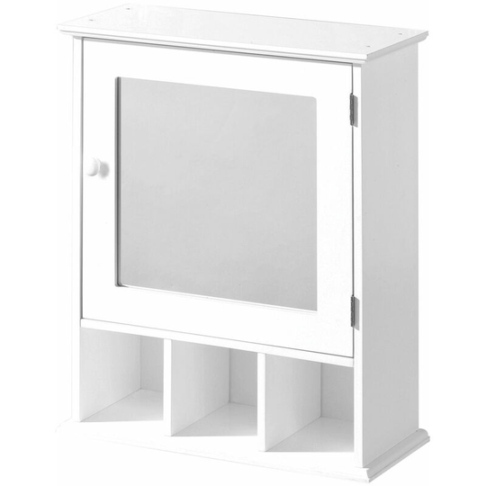 Premier Housewares Mirrored Door Bathroom Cabinet