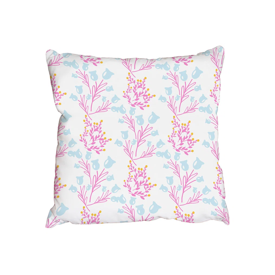 Wedemeyer Wild Summer Flower Cotton Cushion with Filling