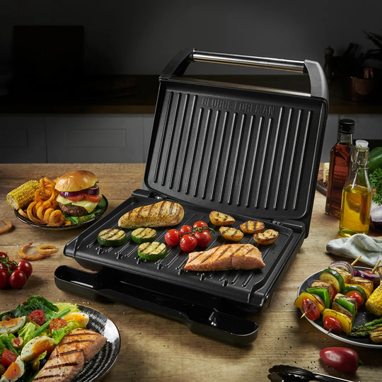 George Foreman Large Steel Grill - Dark Bronze