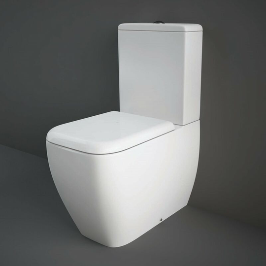 Rak Metropolitan Back to Wall Close Coupled Toilet - Soft Close Seat