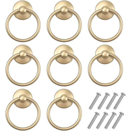 8 Pieces Furniture Handles, Vintage Kitchen Pull Cabinet Door Knobs, Door Handle Drawer Knob for Bedroom