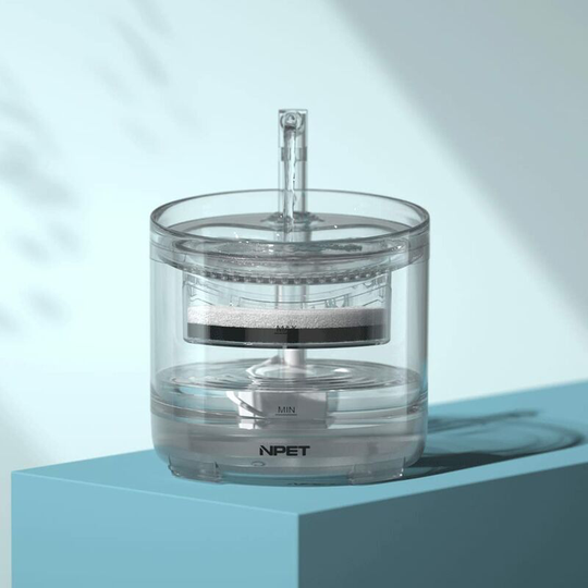 Silent Dog Cat Fountain Transparent Drinking Cat Dog Water Fountain with Super Pump Water Dispenser with Faucet Filter, Water Fountain