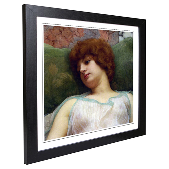 Idle Moments by John William Godward Framed Painting Print