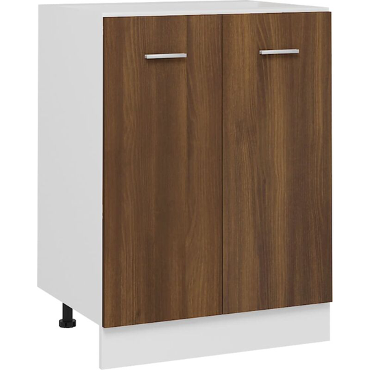 Vidaxl - Bottom Cabinet Brown Oak 60x46x81.5 cm Engineered Wood Brown