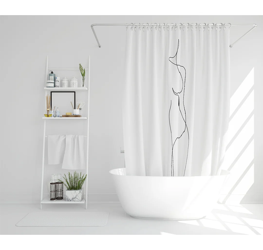 Eljan Polyester Shower Curtain