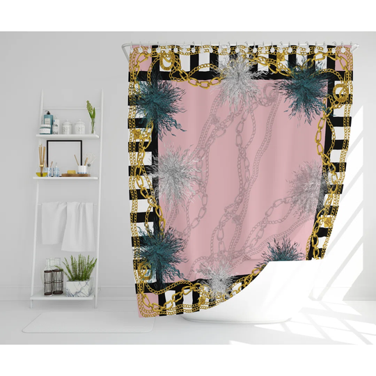 Isamar Polyester Shower Curtain Set
