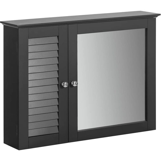 Bathroom Wall Mirror Cabinet, BZR55-DG - Sobuy