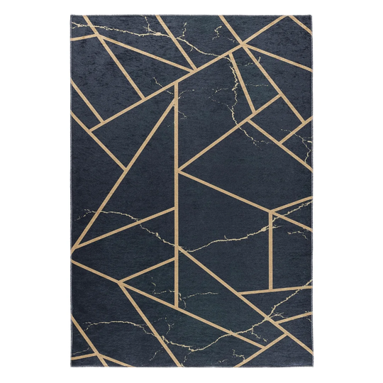 Quasqueton Modern Flatweave Blue Rug