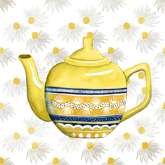Sweet Teapot V by Grace Popp - Wrapped Canvas Painting