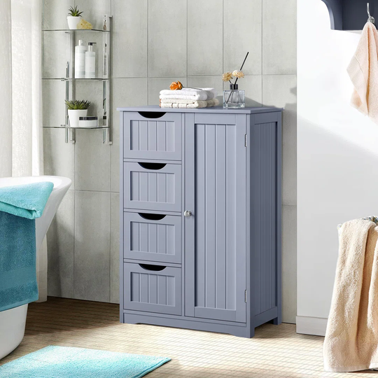 Ruhland 55.5Cm W x 82Cm H x 30Cm D Free-Standing Bathroom Cabinet
