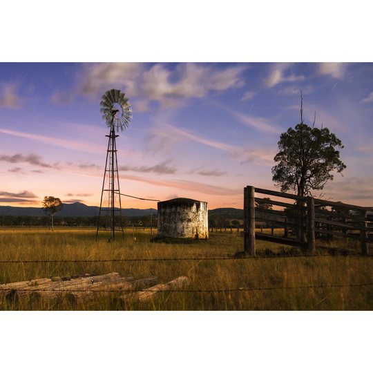 Windmill in the Countryside - Wrapped Canvas Photograph