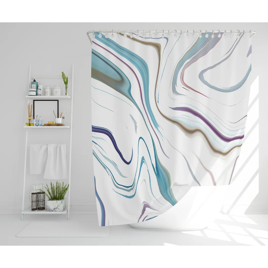 Leopoldo Polyester Shower Curtain Set