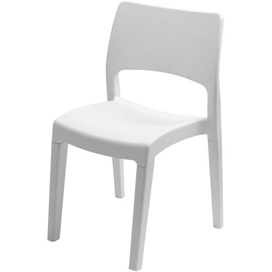 Klik/Klak - Resin garden chair. Dining chairs, outdoor armchairs white colour